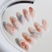 Hkanlre Fish Press on Nails Long Cute Fake Nails Tips Full Cover Almond False Blue Nails for Women and Girls 24PCS