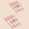 IMRAIN Press on Nails Long Square Fake Nails Purple Gradient Glossy False Nails Full Cover Glue on Nails with Butterfly Rhinestone Designs Artificial Summer Acrylic Squoval Nail Kit