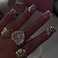 Jremg White French Tip Press on Nails Short Square Fake Nails with Rhinestone Design Glitter Fully Cover False Nails Glossy Handmade Glue on Nails Reusable Artificial Stick on Nails for Women 24Pcs