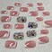 Jremg White French Tip Press on Nails Short Square Fake Nails with Rhinestone Design Glitter Fully Cover False Nails Glossy Handmade Glue on Nails Reusable Artificial Stick on Nails for Women 24Pcs