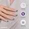 imPRESS Kiss Impress No Glue Mani Press On Nails Premium Memory Lane Silver Medium Size Coffin Shape Includes 30 Nails Prep Pad Instructions Sheet 1 Manicure Stick 1 Mini File