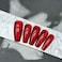 KKUUOO Wine Red Press on Nails Medium Coffin Fake Nails Gradient Design False Nails Shiny Acrylic Nails Full Cover Stick on Nails for Women Manicure 24 Pieces