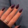 KQueenest Purple Cat Eye Press on Nails Almond Shape 30 Pcs Black Glitter Fake Nails Medium Thick Dark Sparkly Nails Press on Shiny Acrylic Nails Cute Bling Stick on Nails for Women Manicure