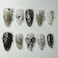 LBPEPAMZ Black Press on Nails Medium Almond Fake Nails with 3D Alloy Bow Pearl Designs Black Gradient Full Cover False Nail Water Drops Silver Star Glossy Acrylic Nails Stick on Nail for Women 24Pcs