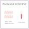 MERVF Almond Presson Nails Medium Nude Glue with Bow Rhinestones Design Stiletto Acrylic Fake Nails 24pcs for Women