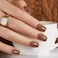 modelones Modelones 32Pcs Brown Press on Nails Short Square Fake Nails Reusable Nail Kit with Nail Glue Adhesive Tabs Mini Nail File Nails Press Ons 16 Sizes