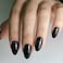 modelones Black Short Press on Nails Oval Fake Nails Kit Press Ons with Nail Glue Adhesive Tabs Nail File Prep Pad Manicure Stick 32Pcs 16 Sizes Women Girl Gift