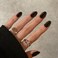 modelones Black Short Press on Nails Oval Fake Nails Kit Press Ons with Nail Glue Adhesive Tabs Nail File Prep Pad Manicure Stick 32Pcs 16 Sizes Women Girl Gift