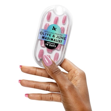 Olive & Olive June Maximalist Instant Mani PressOn Nails Glue 42 Fake Nails 21 Sizes NonToxic LongLasting Big Bold Gorgeous Realistic Look SalonQuality at Home Medium Coffin Rose Velvet