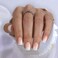 ShangMeng Ombre Press on Nails Short SHANGMENG Soft Gel Square Press on Nails for Women Gift Fit Perfectly Natural Glue on Nails in 16 Sizes 32 Reusable Fake Nails with Glue Vanilla Cream