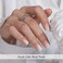 ShangMeng Ombre Press on Nails Short SHANGMENG Soft Gel Square Press on Nails for Women Gift Fit Perfectly Natural Glue on Nails in 16 Sizes 32 Reusable Fake Nails with Glue Vanilla Cream