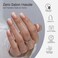 ShangMeng Ombre Press on Nails Short SHANGMENG Soft Gel Square Press on Nails for Women Gift Fit Perfectly Natural Glue on Nails in 16 Sizes 32 Reusable Fake Nails with Glue Vanilla Cream
