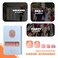 KAICCOSO Pink French Tip Press on Toenails Square Short Orange Fake Toe Nails Summer Glitter Rhinestone False Toenails with 3D Designs Bling Diamond Acrylic Glue on Toenails Cute Stick on Toenails for