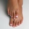 Anyos Press on Toenails for Women in 15 Sizes30 Pcs FitsFrench Square Acrylic Toe Nails Tips Press Ons Short Glossy Fake Toenails With Glue Pink White Ombre 2