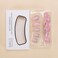 QQPPOLIU Short Press on Nails Square Nails with Rhinestone Design French Tips Cute Nails Press on Fake Nails for GirlsPink Silver