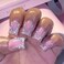 QQPPOLIU Short Press on Nails Square Nails with Rhinestone Design French Tips Cute Nails Press on Fake Nails for GirlsPink Silver
