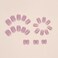 RIICFDD Press on Nails Short Square Fake Nails Light Purple False Nails with Glitter Designs Spring Summer Glossy Artificial Acrylic Nail for Women Girls 24Pcs
