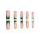 RUOKEXIN Long Square Press on Nails Green French Tip Fake Nails Gold Glitter False Nails with Gold 3D Butterfly Designs Long Square Glue on Nails Sparkly Artificial Nails Cute Stick on Nails for Women