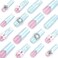 RUOKEXIN Long Square Presson French Tip False Nails with 3D Flower Bow Heart Designs Sparkly Artificial Glueon Nails Cute Stickon 24pcs