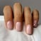 CTTHNBD Short Press on Nails Square Pink Fake Nails wtih Solid Color Design Cute Acrylic Full Cover Stick on Press ons for Women 24 Pcs