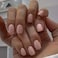 CTTHNBD Short Press on Nails Square Pink Fake Nails wtih Solid Color Design Cute Acrylic Full Cover Stick on Press ons for Women 24 Pcs