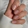 Stbisen Press On Nails Short Square Pink Fake Nails with French Tips and Gold Border Accent Glitter Designs Glossy Gel Finish Summer Nails Natural Reusable Glue On Nails Suitable for Work 30Pcs