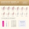 XZMeiLun 3D Handmade Spring Summer Pink Press On Nails Almond Medium 24 Pcs 3D Flowers Designer Reusable Acrylic Fake Nails with Glue Party And Daily wear Nails for Women Gift