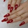 Coolnail Gorgeous Red Press on Ballet False Nails Long Rubyred Coffin Ballerina UV Fingersnails Free Adhesive Tapes 24pcsset