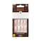 KISS Classy Press On Nails Nail glue included Stunning French Long Size Square Shape Includes 30 Nails 2g Glue 1 Manicure Stick 1 Mini file