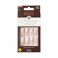 KISS Classy Press On Nails Nail glue included Stunning French Long Size Square Shape Includes 30 Nails 2g Glue 1 Manicure Stick 1 Mini file