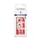KISS Impress No Glue Pedi PressOn Toenails Ruby Red White Squoval Shape Includes 24 Nails Prep Pad 1 Manicure Stick 1 Mini File