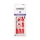 KISS Impress No Glue Pedi PressOn Toenails Ruby Red White Squoval Shape Includes 24 Nails Prep Pad 1 Manicure Stick 1 Mini File