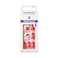 KISS Impress No Glue Pedi PressOn Toenails Ruby Red White Squoval Shape Includes 24 Nails Prep Pad 1 Manicure Stick 1 Mini File