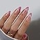 BTArtbox Almond Press On Nails Medium LampCurable Pink Cat Eye Press On Nails with Glue for Women SemiTransparent Soft Gel Glue On Nails in 15 Sizes 30 Stick On Nails Kit Rosy Dew