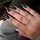 KQueenest Dark Brown Fall Press on Nails Medium Stiletto Almond Pure Color Acrylic Nails Press ons Reusable Acrylic Fake Nails Set Feature Protective UV Coating for Women Nail Art Manicure in 24PCS