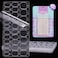 BTArtbox Nail Adhesive Tabs for Press On Nails 10 Sheets 15 Sizes Ultra Thin Waterproof Nail Stickers for Fake Nails 300PCS Double Sided Jelly Nail Sticky Tabs for Manicure
