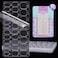BTArtbox Nail Adhesive Tabs for Press On Nails 10 Sheets 15 Sizes Ultra Thin Waterproof Nail Stickers for Fake Nails 300PCS Double Sided Jelly Nail Sticky Tabs for Manicure