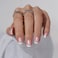 BTArtbox Press on Nails Short White French Tip Press On Nails Square Chrome Glazed Glue On Nails Stick On Nails in 15 Sizes 30 Soft Gel Fake Nail Kit Be Elegant