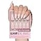 Glamnetic Press On Nails Ballet Pink Solid Opaque Light Blush Pink Short Almond Fake Nails Salon Quality 15 Sizes 30 Nail Kit with Glue