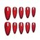 Sun&Beam Nails SunBeam Nails Handmade Presson Medium Long Amlond Red Ruby Magnet False Nail Tips Design Fashionable 10 Pcs Set 162 M