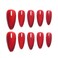 Sun&Beam Nails SunBeam Nails Handmade Presson Medium Long Amlond Red Ruby Magnet False Nail Tips Design Fashionable 10 Pcs Set 162 M