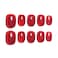 Sun&Beam Nails SunBeam Nails Handmade Press On Nails Short Square Wine Red Shimmer Glitter Finish 10 Pieces for Everyday Wear and Special Occasions 163 S