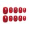 Sun&Beam Nails SunBeam Nails Handmade Press On Nails Short Square Wine Red Shimmer Glitter Finish 10 Pieces for Everyday Wear and Special Occasions 163 S
