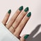 BTArtbox Press On Nails Short Dark Green Press on Nails Short Oval Fake Nails with Nail Glue Natural Reusable Stick on Nails in 16 Sizes Soft Gel Nail Kit Pine Needle