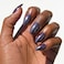 Glamnetic Press On Nails Burgundy Chrome Short Almond Fake Nails with a Metallic Chrome Finish Salon Quality Halloween Nails 15 Sizes 30 Nail Kit with Glue