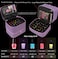 ButterFox Nail Polish Organizer Case Holder Holds 60 Bottles Fits Nail Lamp Dublelayer Storage for Nail Supplies and Accessories Lavender Purple