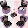ButterFox Nail Polish Organizer Case Holder Holds 60 Bottles Fits Nail Lamp Dublelayer Storage for Nail Supplies and Accessories Lavender Purple