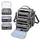 BAFASO Nail Polish Organizer Holds 72 Bottles 15ml 05 floz Large Nail Polish Case with 3 Removable Pouches and Multiple Storage Sections Patented Design Gray