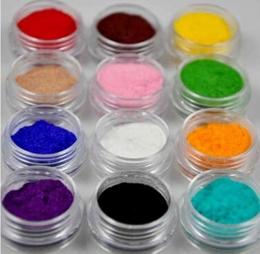 Bizzico 12 Colour Velvet Flocking Powder for Velvet Manicure Nail Art Polish Tips New