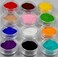 Bizzico 12 Colour Velvet Flocking Powder for Velvet Manicure Nail Art Polish Tips New